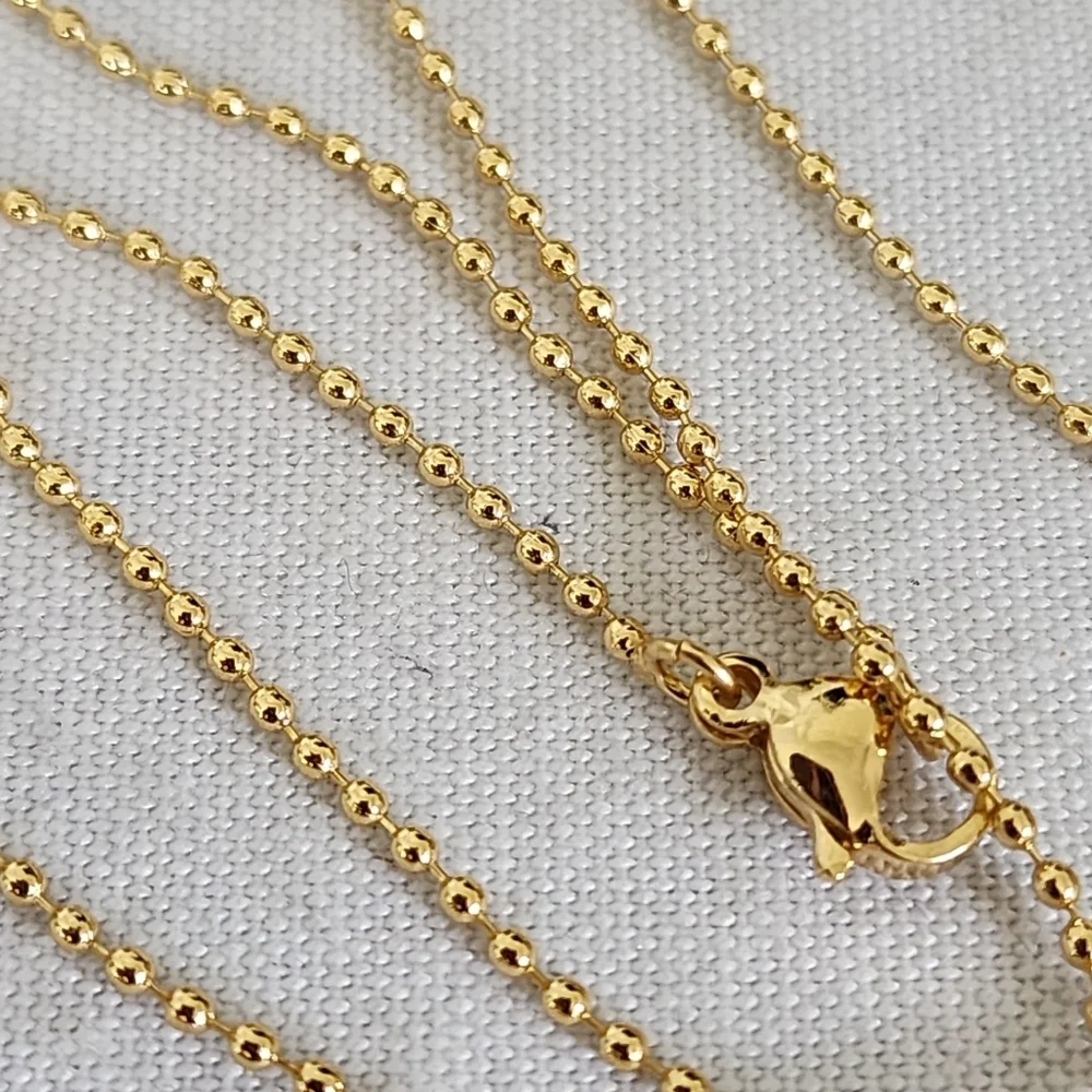 Delicate Gold Charm Necklace Red Stone Heart and Red Wine Glass